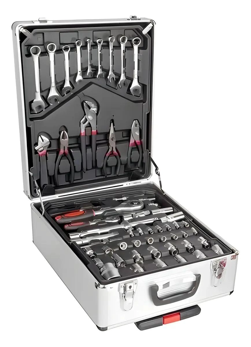 CAJA DE HERRAMIENTAS PORTATIL CON 477 PIEZAS Y 4 ESTANTES - 1