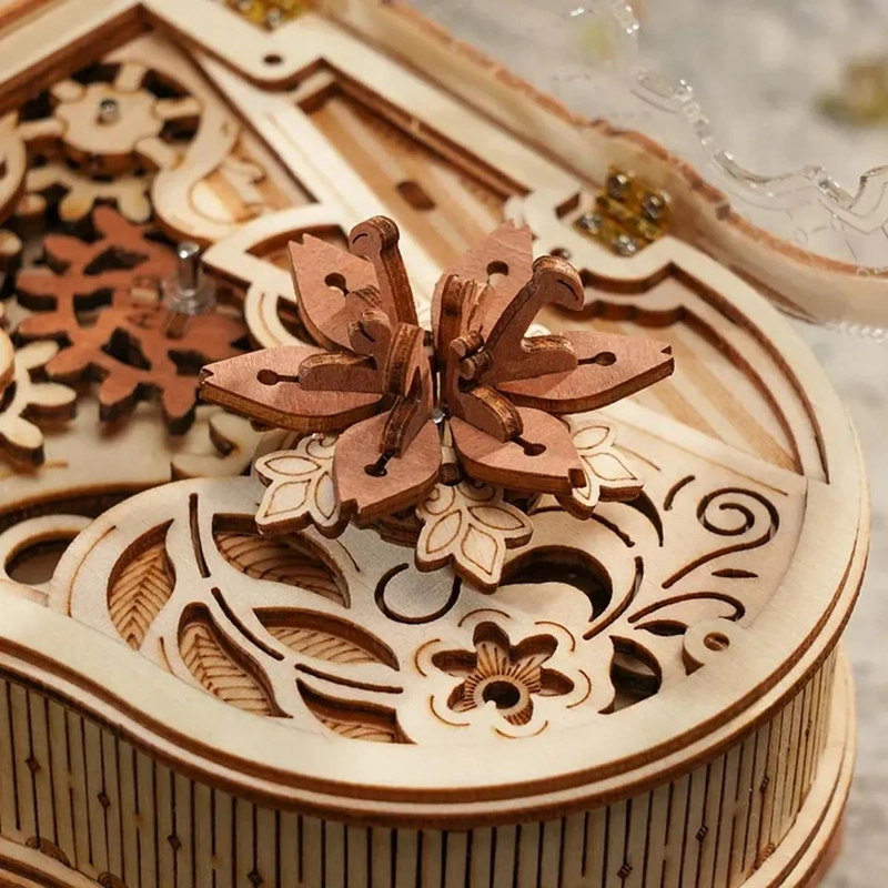 ROMPECABEZAS 3D DE MADERA PIANO MUSICAL AUTOMATICO - 3