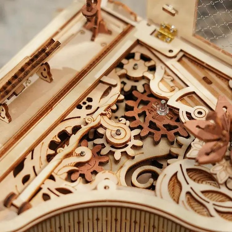 ROMPECABEZAS 3D DE MADERA PIANO MUSICAL AUTOMATICO - 5