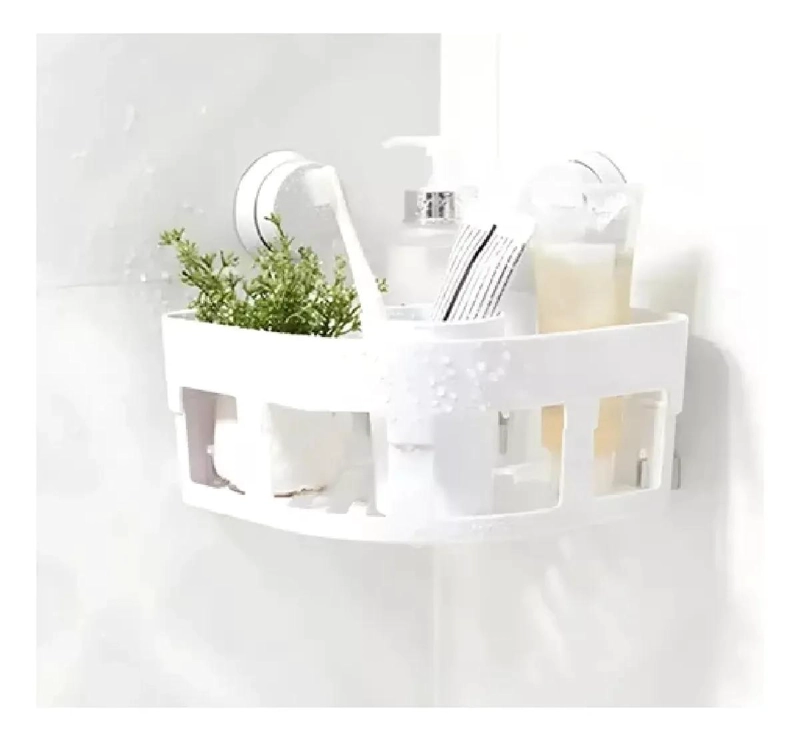 ORGANIZADOR DE DUCHA ESQUINERO CON VENTOSAS PARA BAÑO - 2