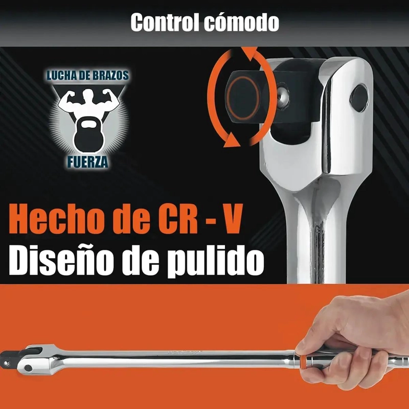 JUEGO DE LLAVES COMBINADAS 1/2, 3/8 Y 1/4 - 8