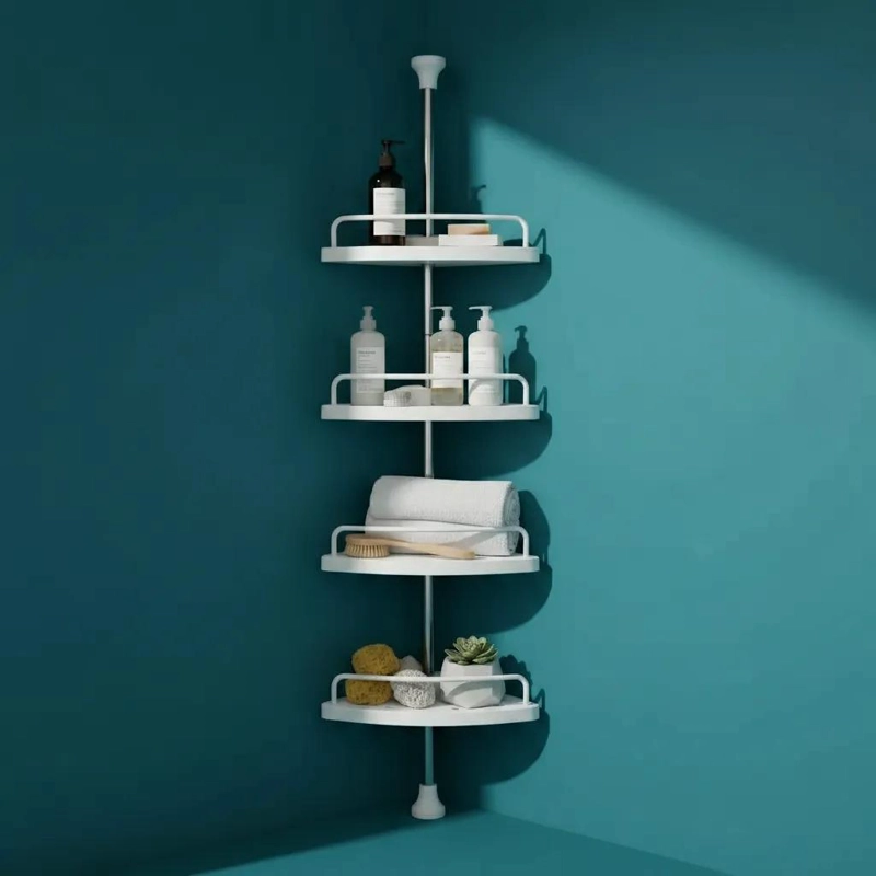 ESQUINERO ORGANIZADOR DUCHA VERTICAL AJUSTABLE CON 4 NIVELES - 7