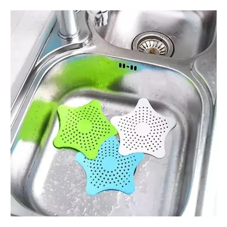 SET DE 20 FILTROS DE SILICONA PARA DRENAJE EN COCINA Y BAÑO - 8