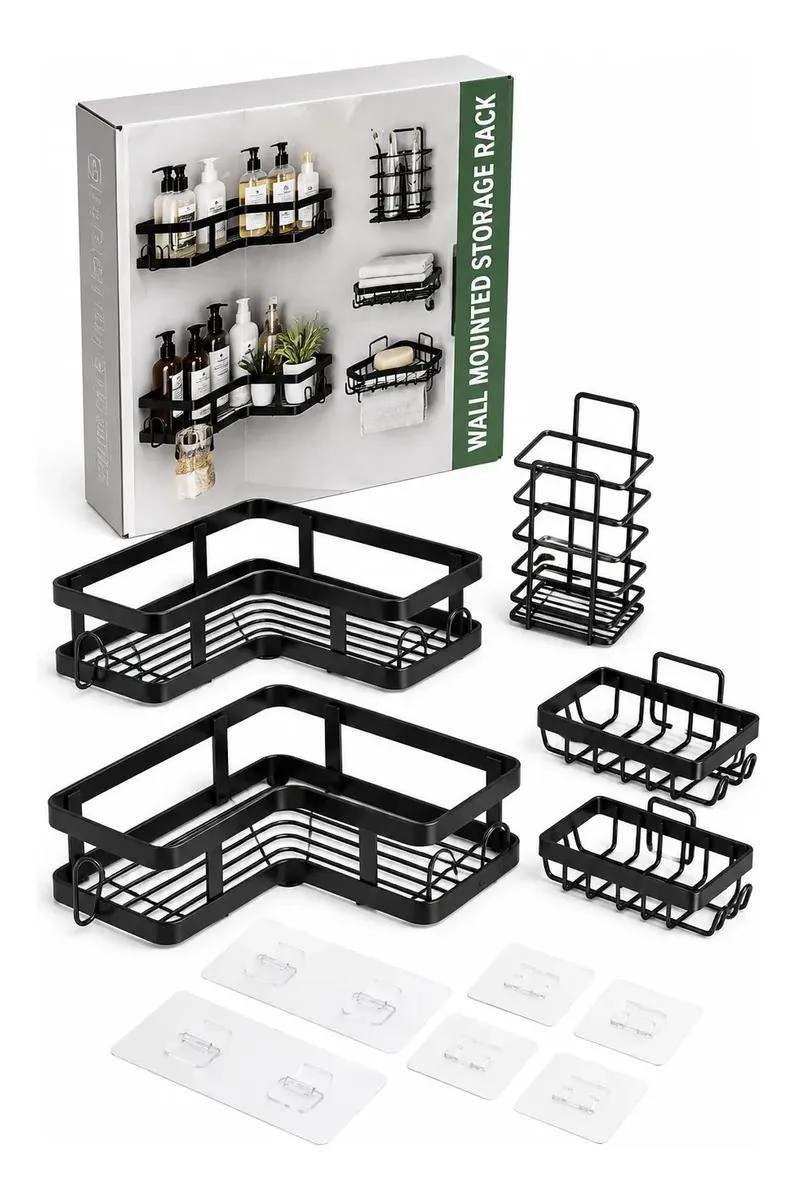 ORGANIZADOR ESQUINERO ADHESIVO PARA BAÑO Y DUCHA - 1