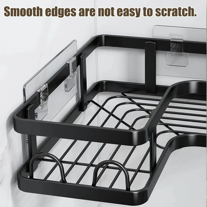 ORGANIZADOR ESQUINERO ADHESIVO PARA BAÑO Y DUCHA - 6
