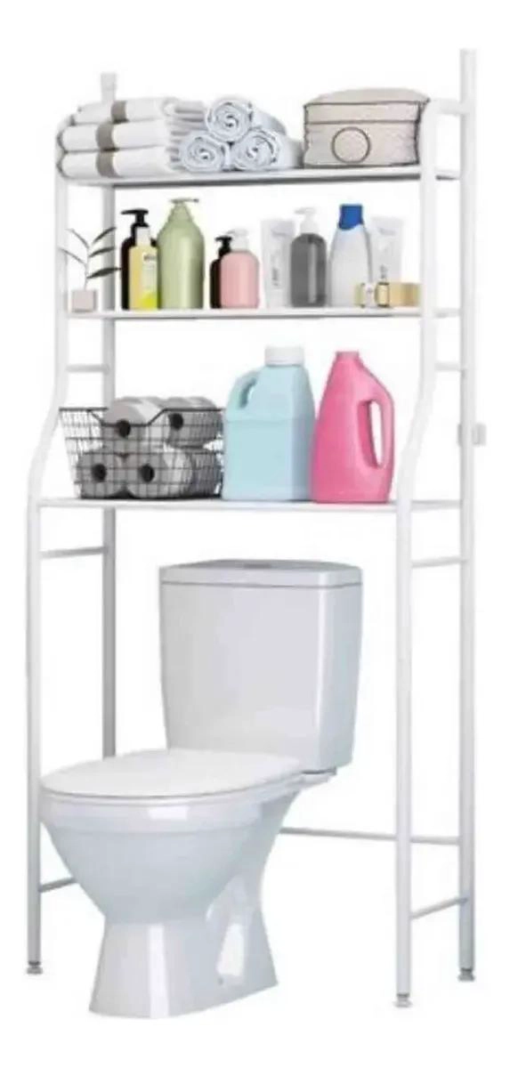 ESTANTE ORGANIZADOR DE BAÑO METAL PARA INODORO - 1