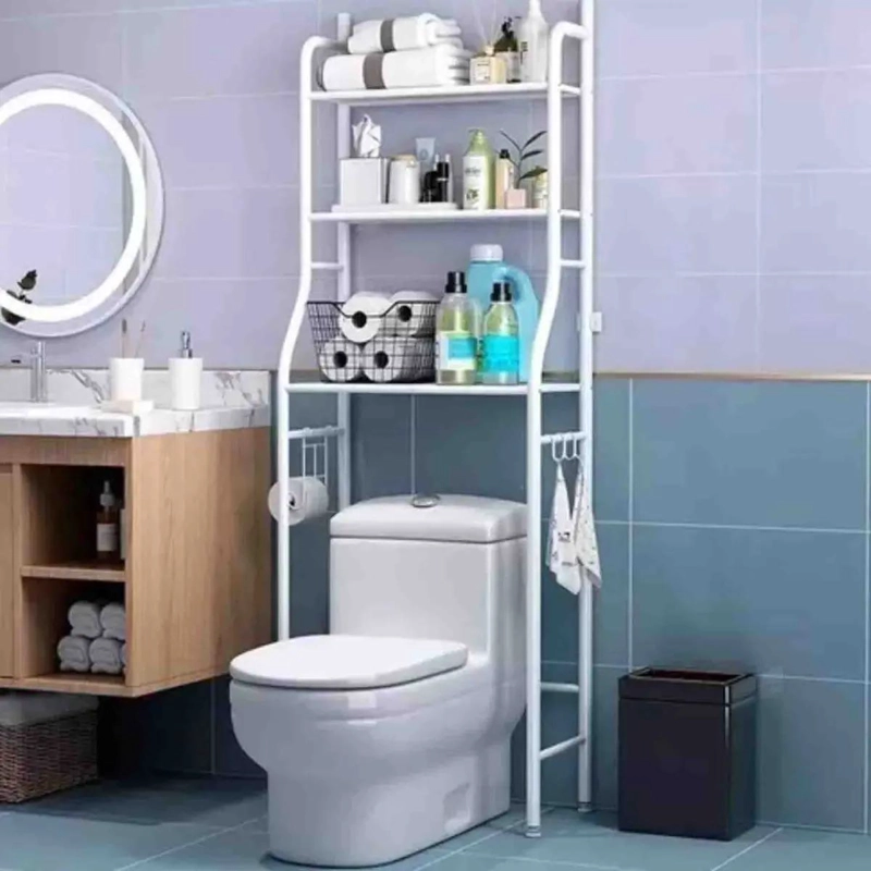 ESTANTE ORGANIZADOR DE BAÑO METAL PARA INODORO - 2
