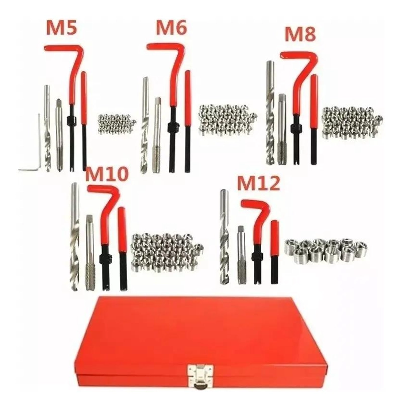 KIT 131 INSERTOS HELICOIL REPARACION HILOS - 5