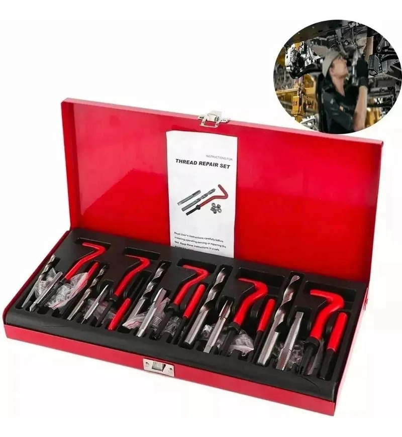 KIT 131 INSERTOS HELICOIL REPARACION HILOS - 8