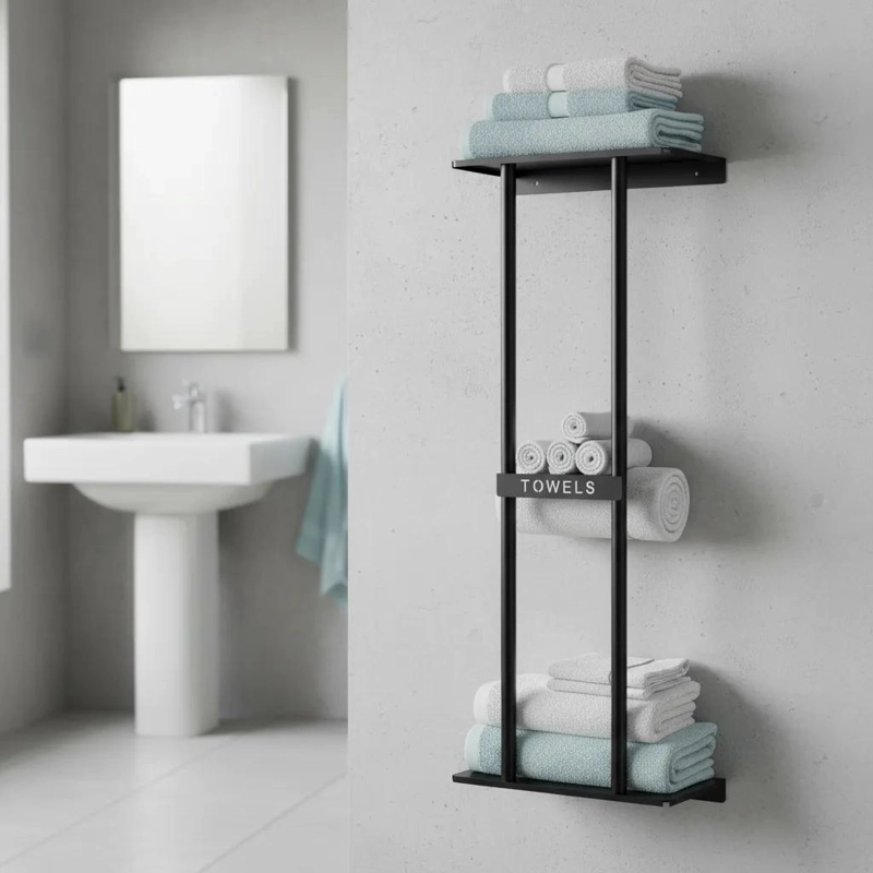 REPISA COLGANTE ORGANIZADOR DE TOALLAS PARA BAÑO - 2