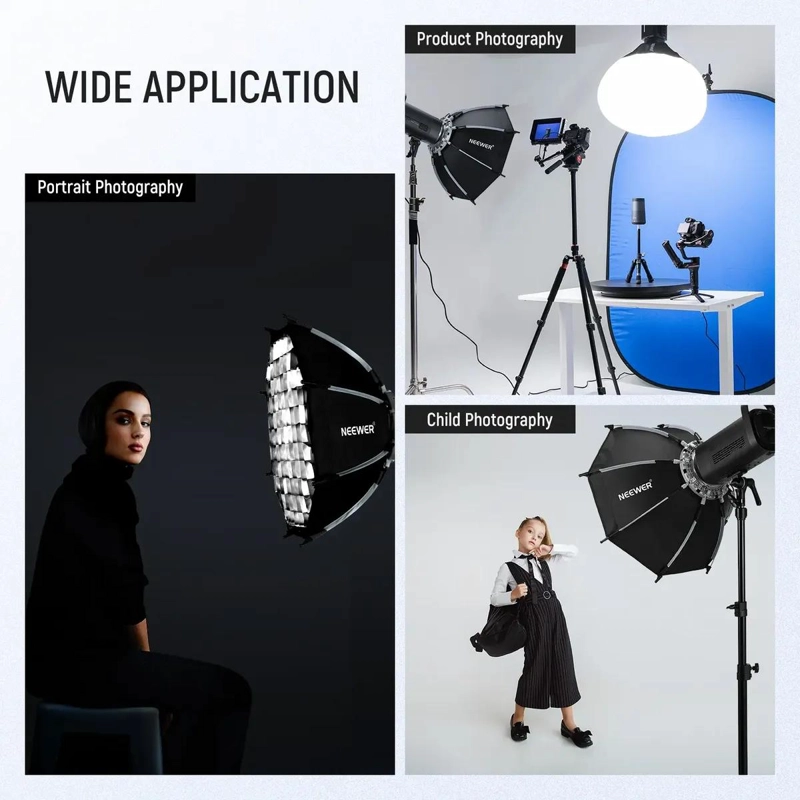 SOFTBOX OCTAGONAL DE 55CM PARA FOTOGRAFIA Y VIDEO - 7