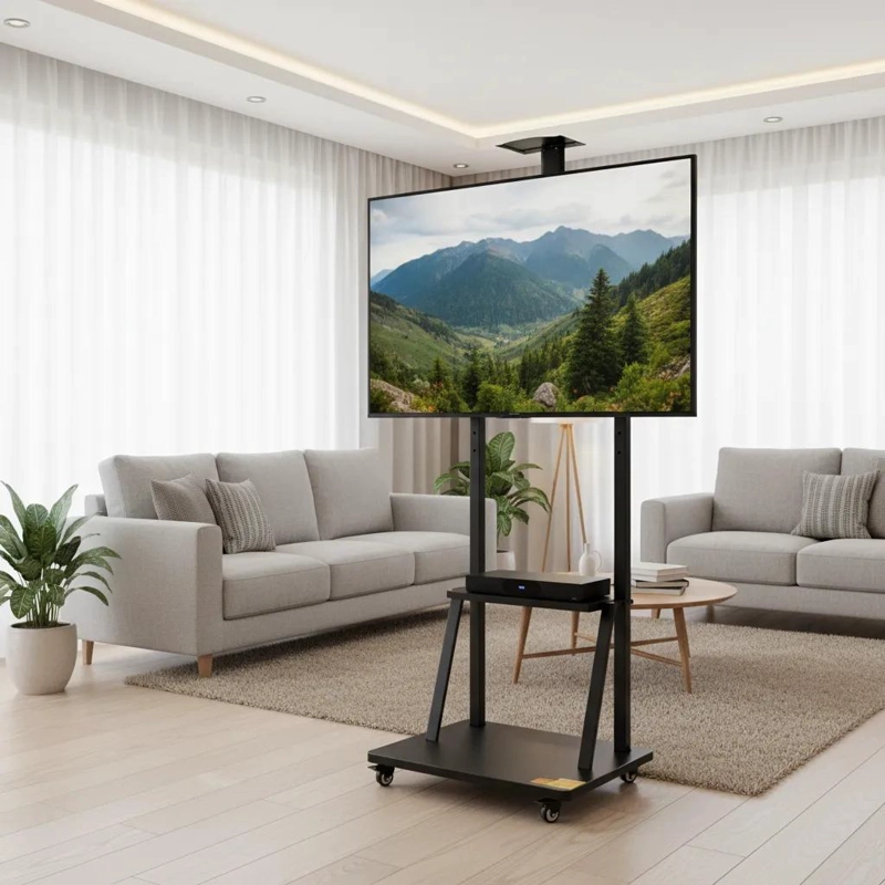 SOPORTE MOVIL PARA TV DE 32 A 75 PULGADAS CON RUEDAS - 5