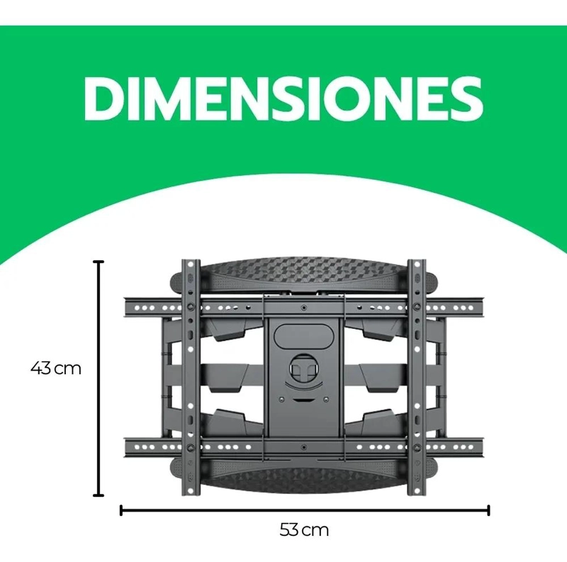 SOPORTE DE ACERO REFORZADO PARA TELEVISORES DE 55 A 80 PULGADAS - 10