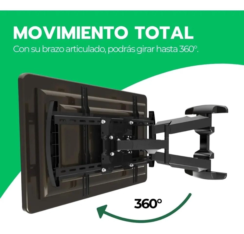 SOPORTE DE ACERO REFORZADO PARA TELEVISORES DE 55 A 80 PULGADAS - 8