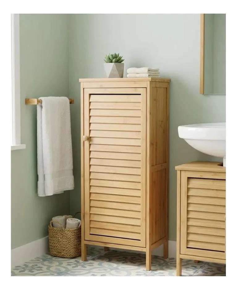 ARMARIO ORGANIZADOR DE SUELO EN BAMBU PARA BAÑO Y COCINA - 4