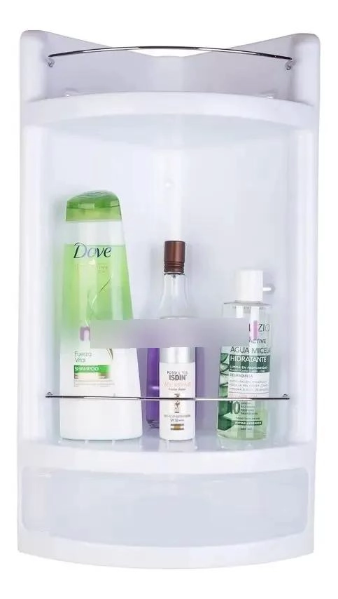 ESQUINERO ORGANIZADOR DE DUCHA CON 3 NIVELES Y ACCESORIOS - 1