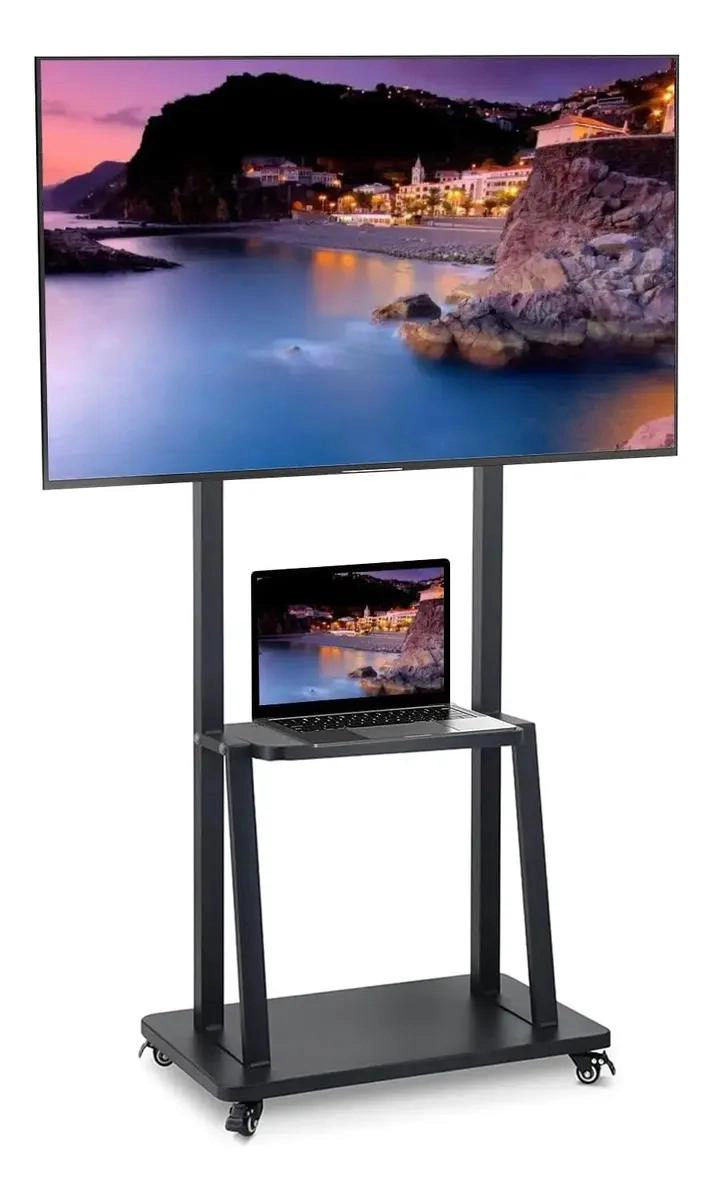 SOPORTE MOVIL PARA TELEVISORES DE 32 A 65 PULGADAS CON RUEDAS - 1