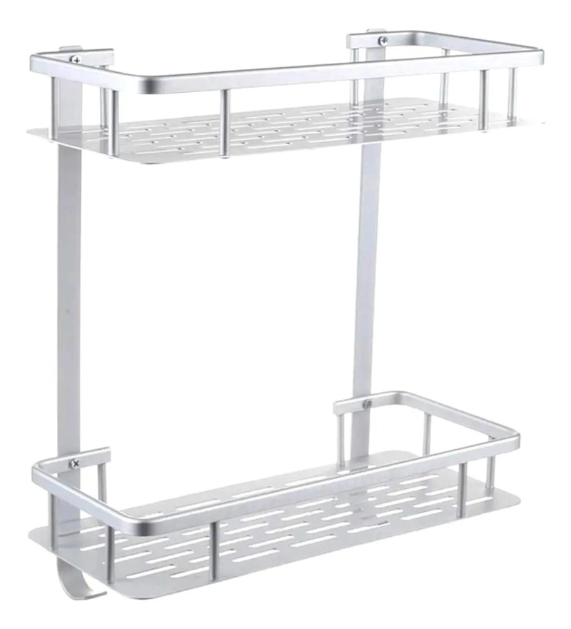 ESTANTE DE DUCHA DE DOS NIVELES PARA BAÑO MULTIUSO - 1