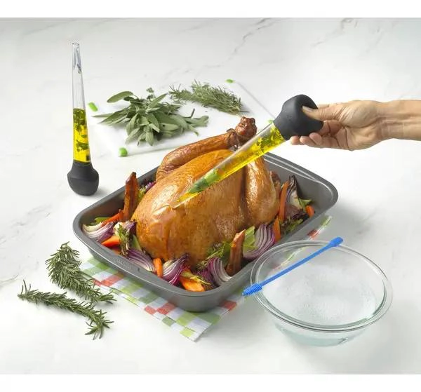 MARINADOR CON PINCEL Y VARILLA DE LIMPIEZA PARA CARNES ASADAS - 2