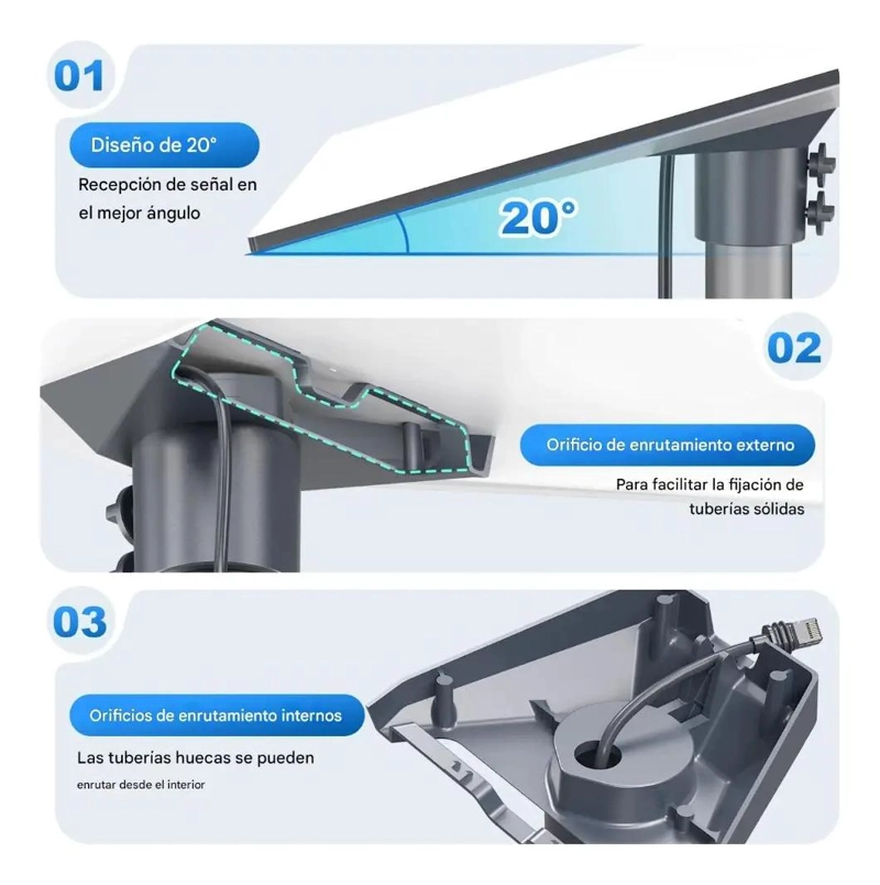 ADAPTADOR DE MONTAJE PARA ANTENA DE ALUMINIO GRIS - 5