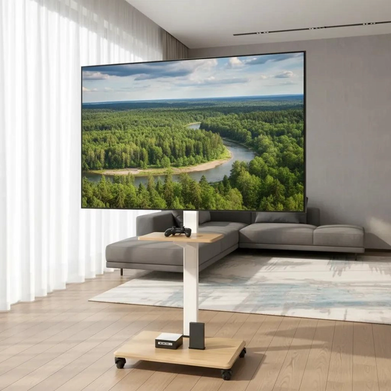 SOPORTE MOVIL PARA TV DE 37 A 75 PULGADAS CON RUEDAS - 6