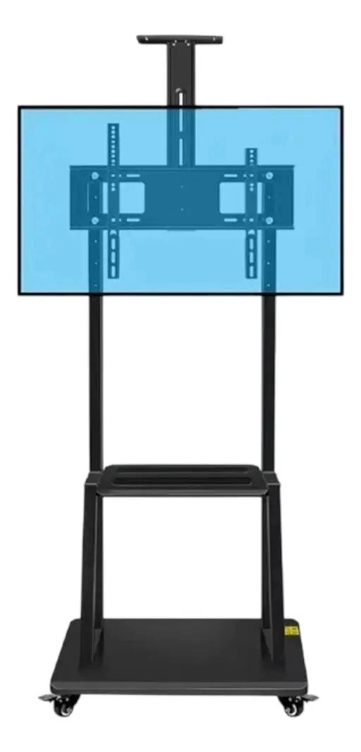 SOPORTE DE TV PEDESTAL CON RUEDAS ALTURA AJUSTABLE 2.10M - 1