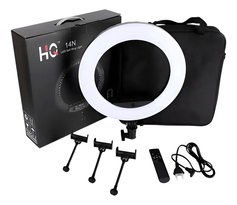 ARO DE LUZ LED PROFESIONAL CON CONTROL REMOTO Y TRIPODE - 1