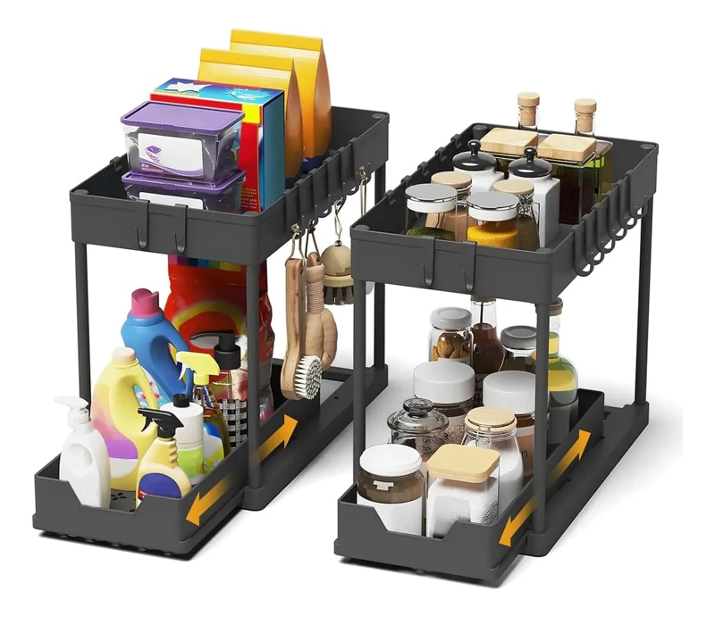 ORGANIZADOR EXTRAIBLE DE COCINA Y BAÑO CON 2 NIVELES - 1