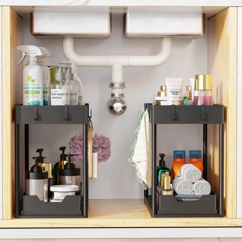 ORGANIZADOR EXTRAIBLE DE COCINA Y BAÑO CON 2 NIVELES - 7
