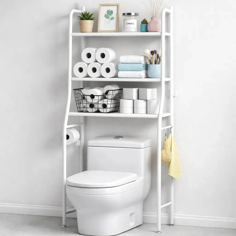 RACK ORGANIZADOR DE BAÑO INODORO 3 NIVELES PARA ALMACENAMIENTO - 7