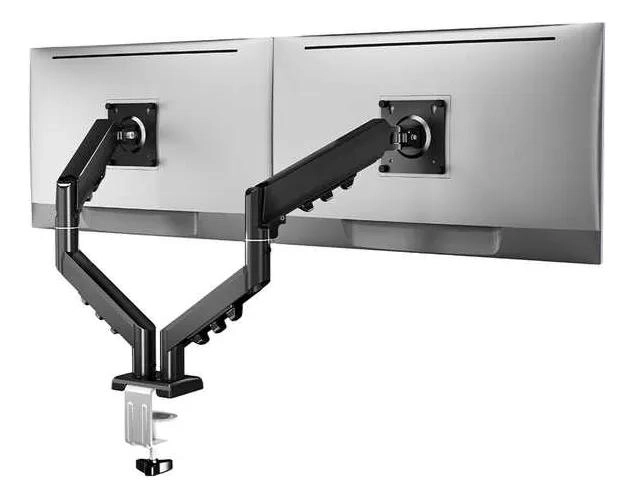 SOPORTE DOBLE PARA MONITOR ARTICULADO 13 A 32 PULGADAS - 1