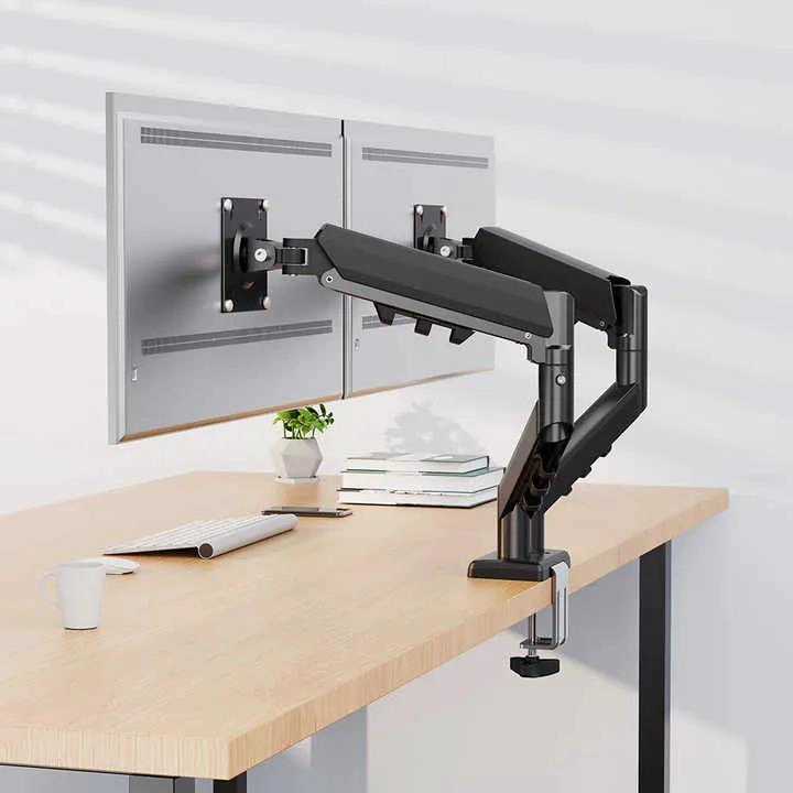 SOPORTE DOBLE PARA MONITOR ARTICULADO 13 A 32 PULGADAS - 6