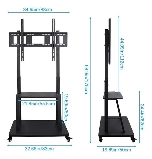 SOPORTE DE TV MOVIL PARA PANTALLAS DE 32 A 75 PULGADAS - 3