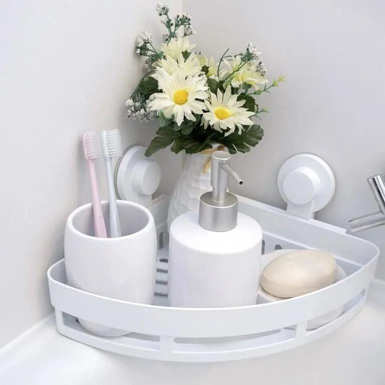 ESQUINERO DUCHA BAÑO PVC 31X22X6 CM ORGANIZADOR ESPACIO - 2