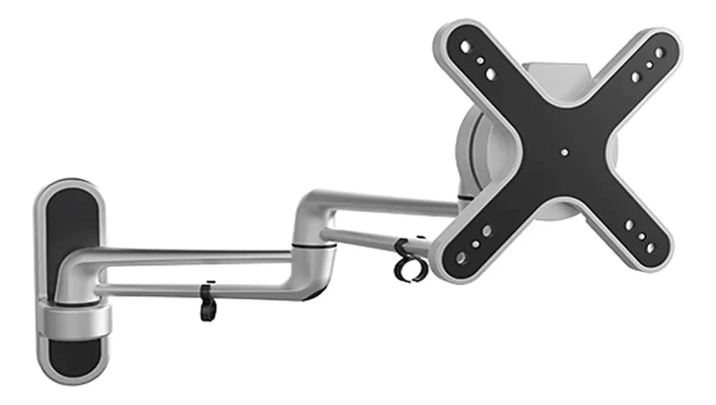 SOPORTE DE PARED PARA MONITOR DE ALUMINIO 13-27 CON BRAZO DOBLE - 2