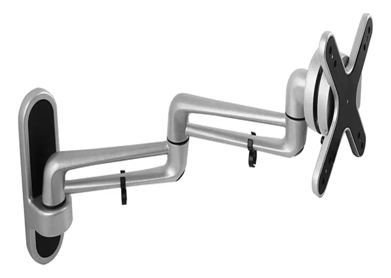 SOPORTE DE PARED PARA MONITOR DE ALUMINIO 13-27 CON BRAZO DOBLE - 5