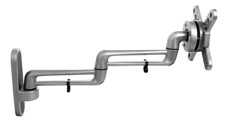 SOPORTE DE PARED PARA MONITOR DE ALUMINIO 13-27 CON BRAZO DOBLE - 6