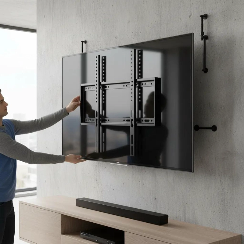 SOPORTE FIJO PARA TV DE 26 A 63 PULGADAS CON CAPACIDAD DE 50KG - 6