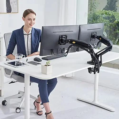 SOPORTE DE ESCRITORIO AJUSTABLE PARA DOBLE MONITOR - 3