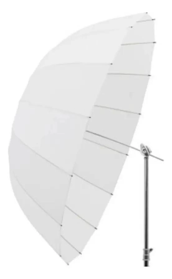 PARAGUAS PARABOLICO TRANSLUCIDO DE 130 CM PARA FOTOGRAFIA - 2