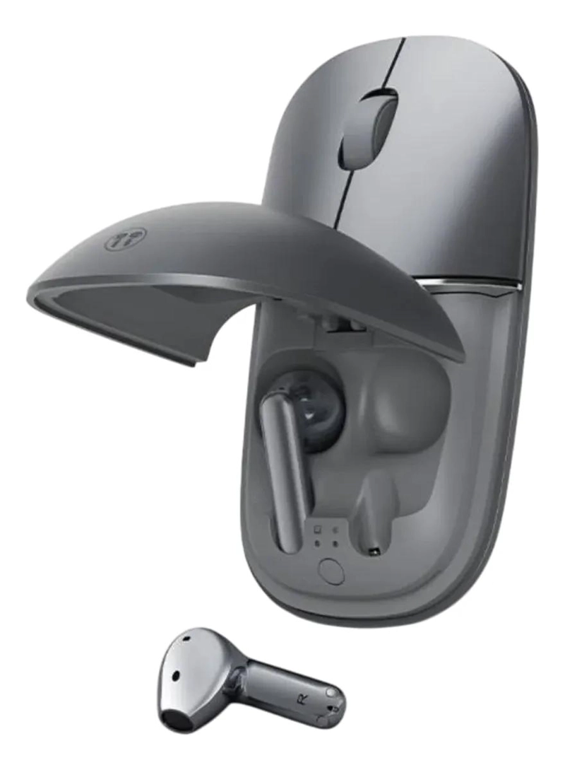 COMBO MOUSE Y AUDIFONOS BLUETOOTH EN COLOR GRIS - 2