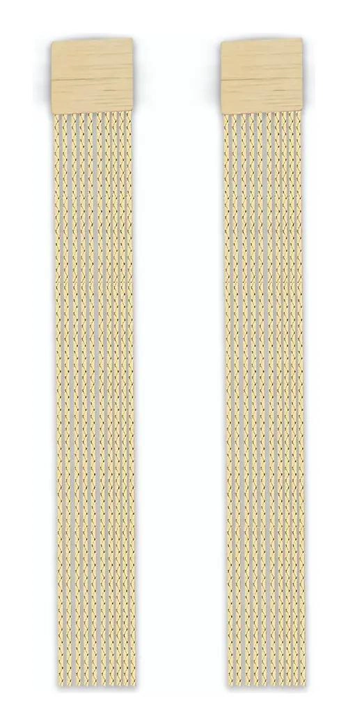 AROS ELEGANTES BAÑADOS EN ORO DE 9,7 CM PARA MUJER - 1