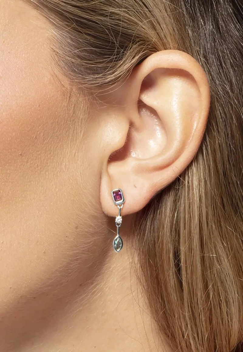 AROS DE PLATA 925 PARA MUJER CON DISEÑO ELEGANTE - 2