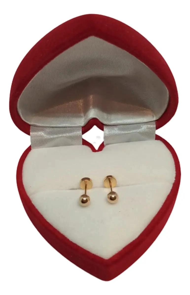 AROS ABRIDORES DE ORO 14 KILATES PARA BEBE S CON BOLITA - 1