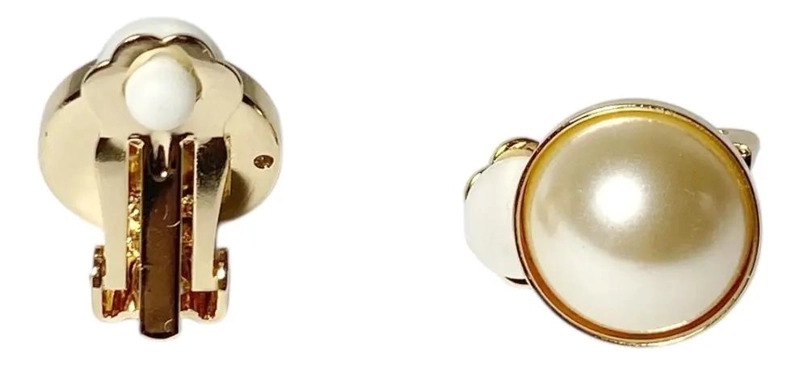 AROS ELEGANTES DE PERLA DE MALLORCA 14MM BAÑADOS EN ORO - 3