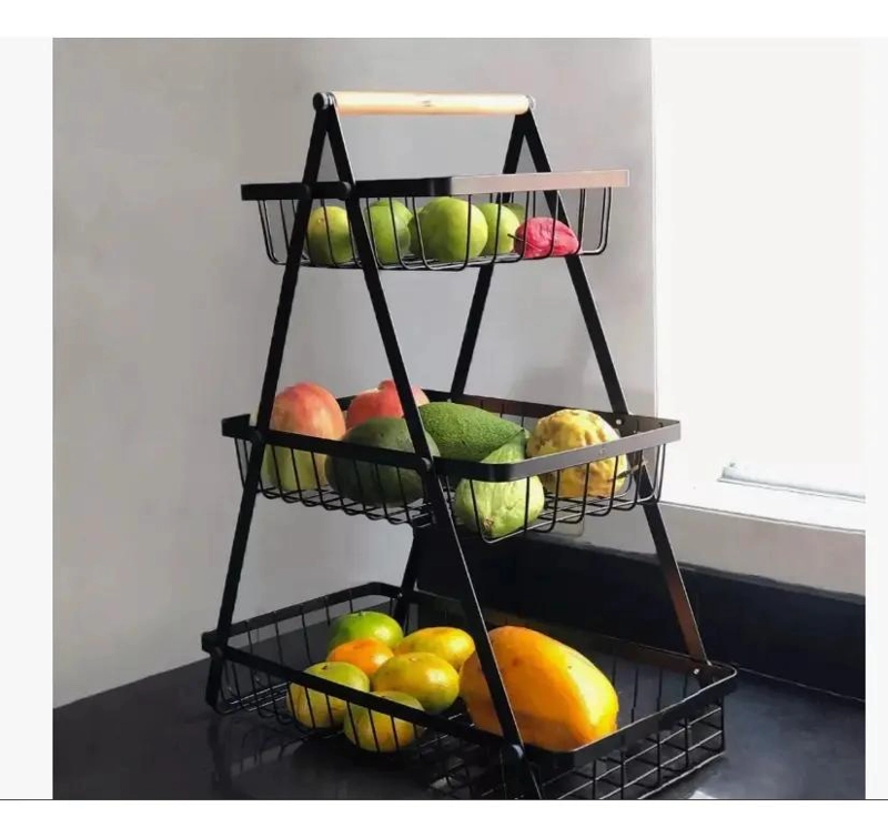 ORGANIZADOR DE COCINA MULTIUSO DE 3 NIVELES PARA FRUTAS Y VERDURAS - 1