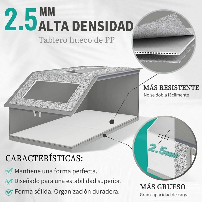 JUEGO DE 3 CAJAS ORGANIZADORAS PARA SOMBREROS Y GORRAS - 2
