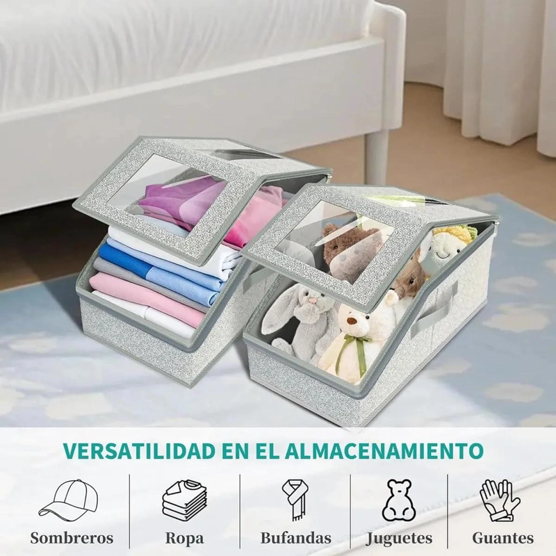 JUEGO DE 3 CAJAS ORGANIZADORAS PARA SOMBREROS Y GORRAS - 4
