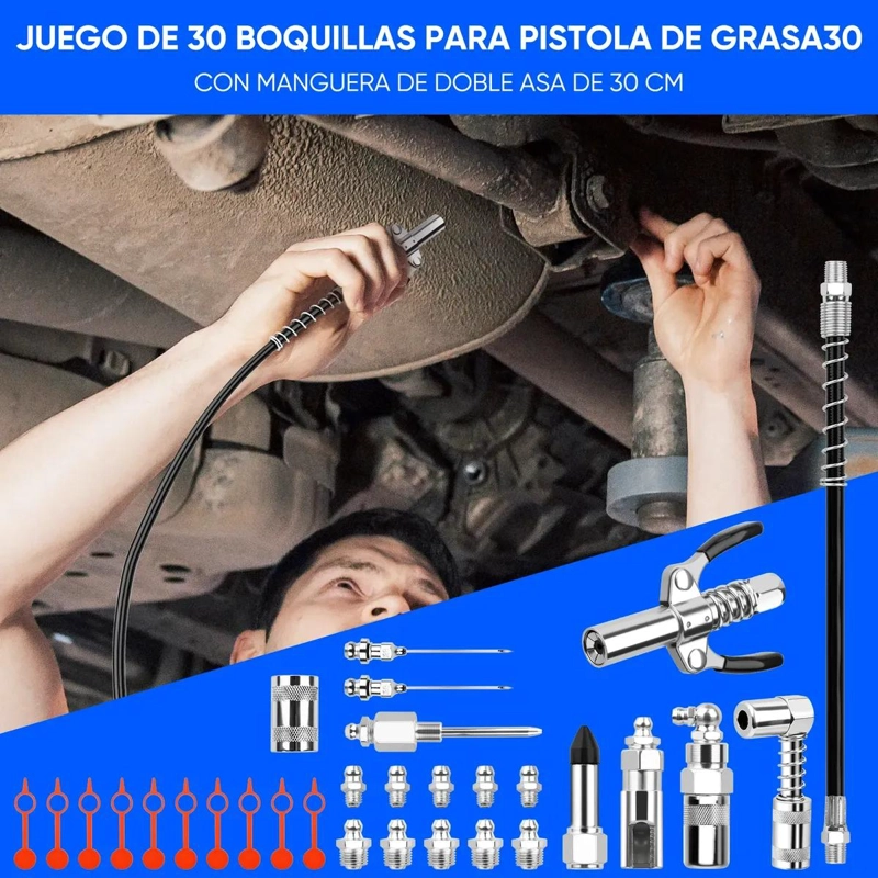 JUEGO 30 BOQUILLAS ENGRASADORAS ALTA PRESION - 7