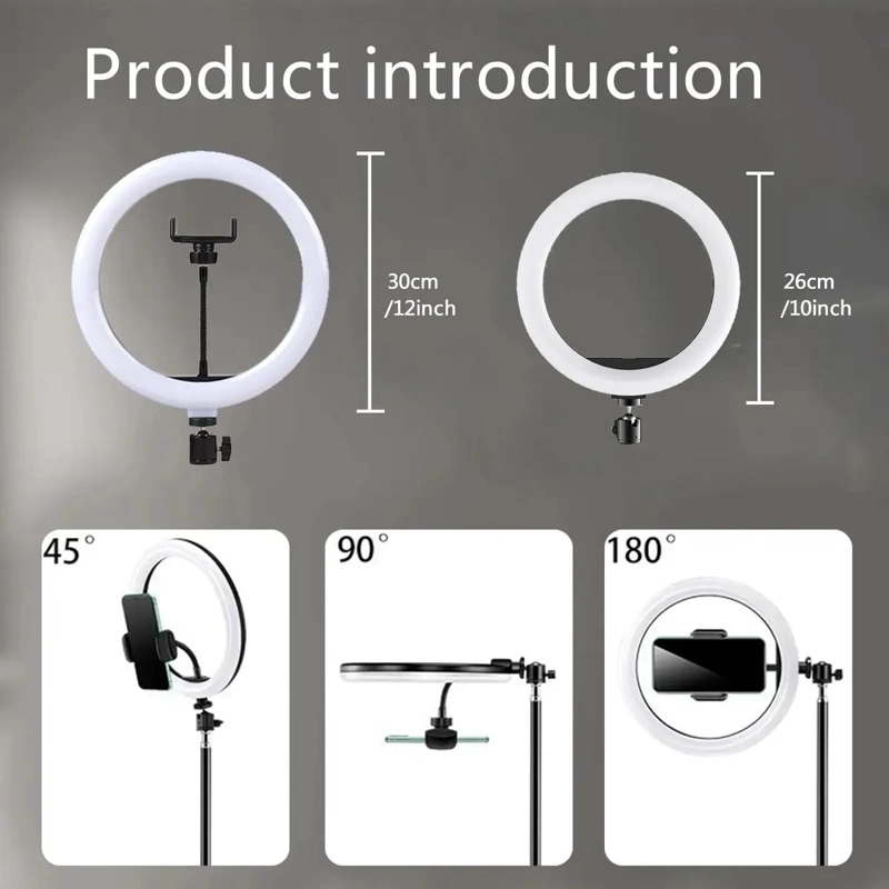 ARO DE LUZ LED CON SOPORTE Y TRIPODE PARA FOTOGRAFIA - 6